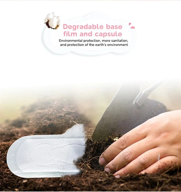 Pure Cotton Biodegradable Sanitary Pads Napkins